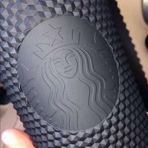 Starbucks matte black spiked cup